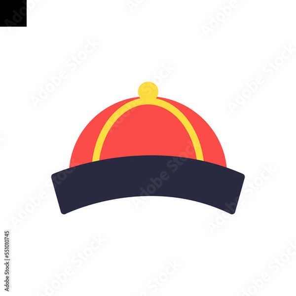 Fototapeta hat chinese icon vector