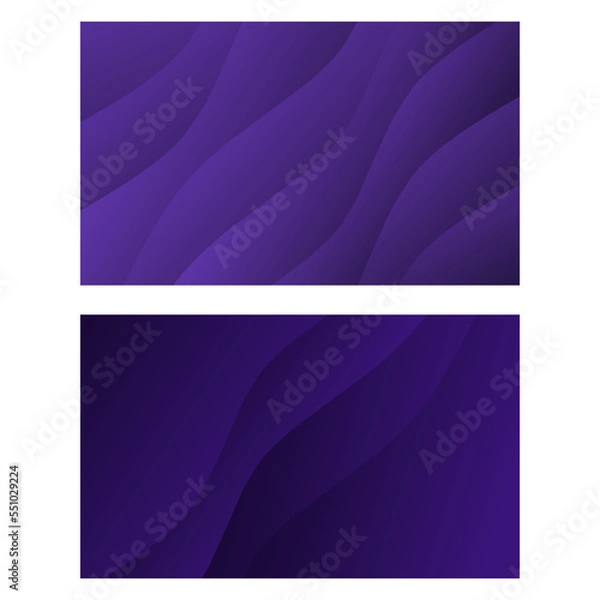 Fototapeta Set of Modern abstract wavy background for presentations, banners, posters, etc