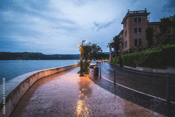 Obraz Landscape with rain