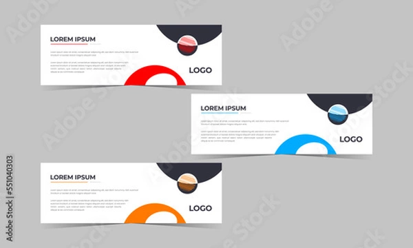 Fototapeta Web banner design vector template.