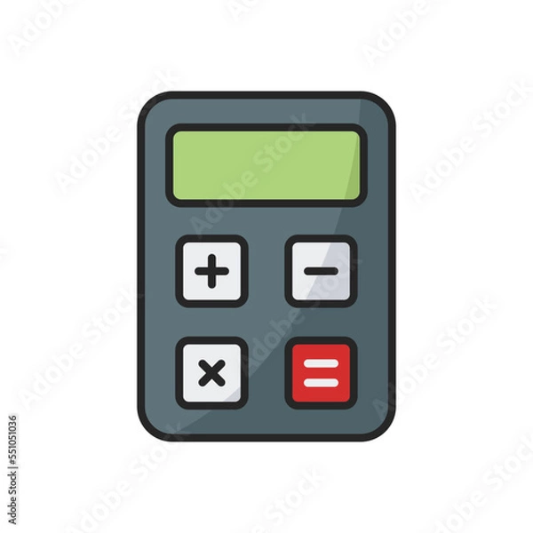 Fototapeta calculator icon vector design template simple and elegant