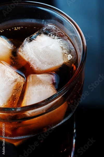 Fototapeta Cola with ice