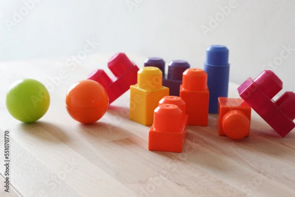 Obraz building block, colorful games for children playing