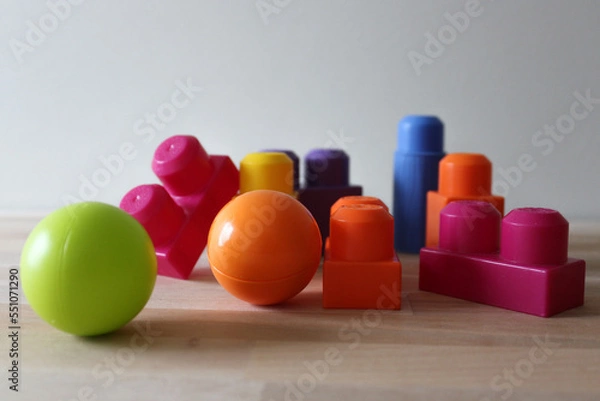 Obraz building block, colorful games for children playing