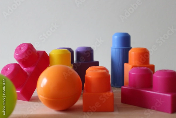 Obraz building block, colorful games for children playing
