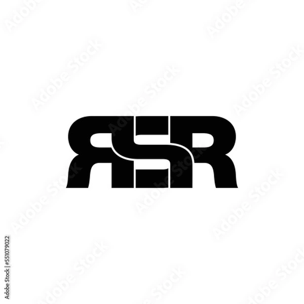 Obraz RSR letter monogram logo design vector