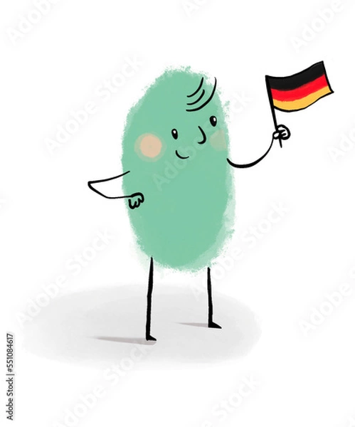 Obraz holding german flag