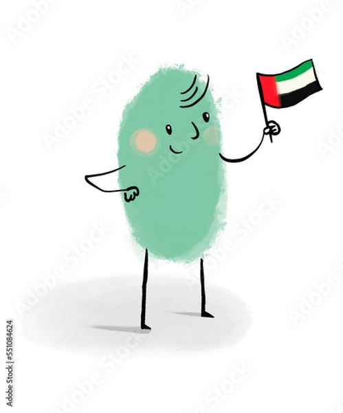 Obraz holding sudan flag