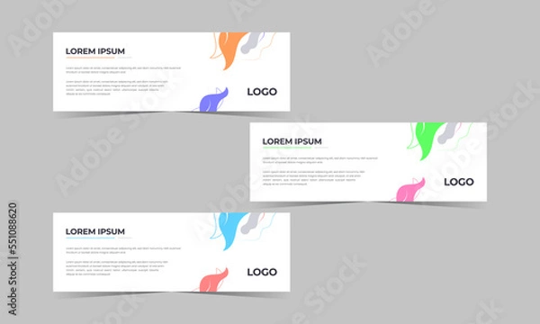 Obraz Web banner design vector illustration.