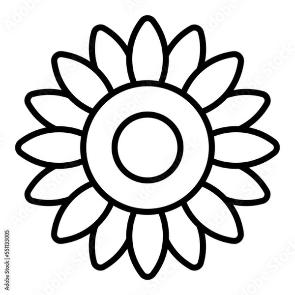 Fototapeta Calendula Icon Style