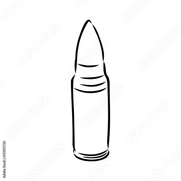 Fototapeta Bullet. Doodle style bullet vector
