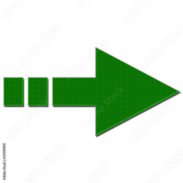 Fototapeta Green arrow