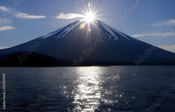 Fototapeta 富士山　初日の出