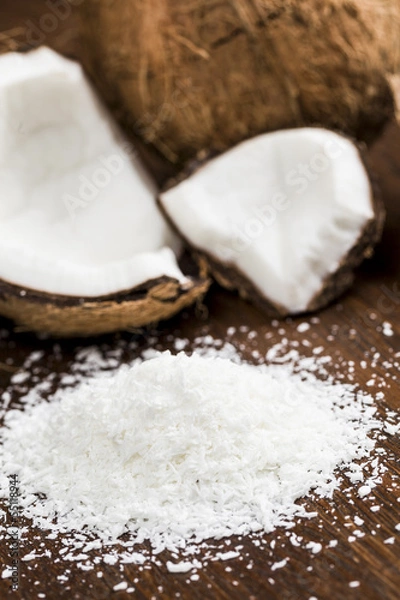 Fototapeta grated coconut