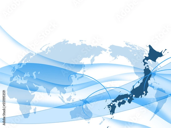 Obraz 日本地図と世界地図