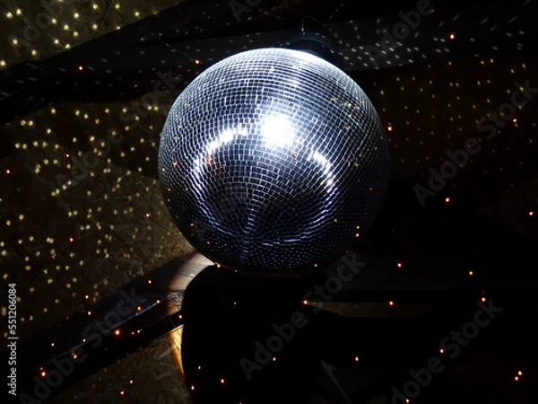 Obraz blue disco ball