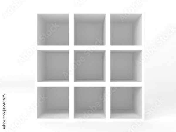 Obraz closet with empty shelves