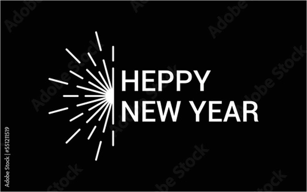 Obraz HAPPY NEW YEAR LOGO 2023 BANNER LATTER