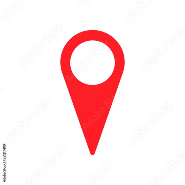 Fototapeta map pin,icon,color, design, flat, style, trendy, collection, template