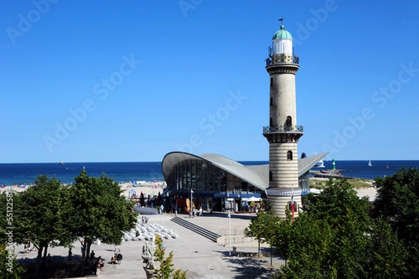 Obraz Warnemünde Alter historischer Leuchtturm
