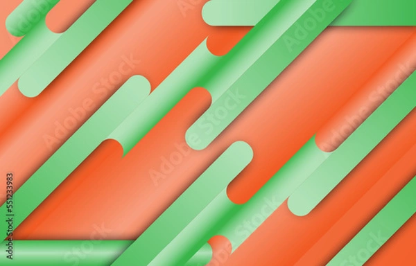 Obraz green orange wooden stick background