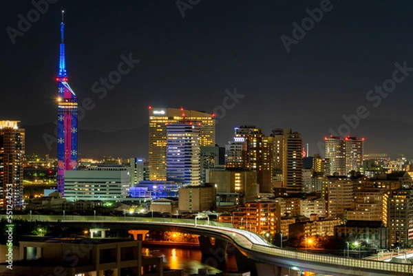 Fototapeta 福岡の夜景
