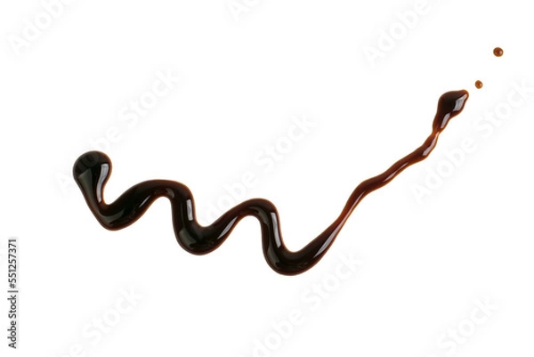 Obraz Soy sauce on a white background