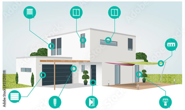 Fototapeta maison d'architecte