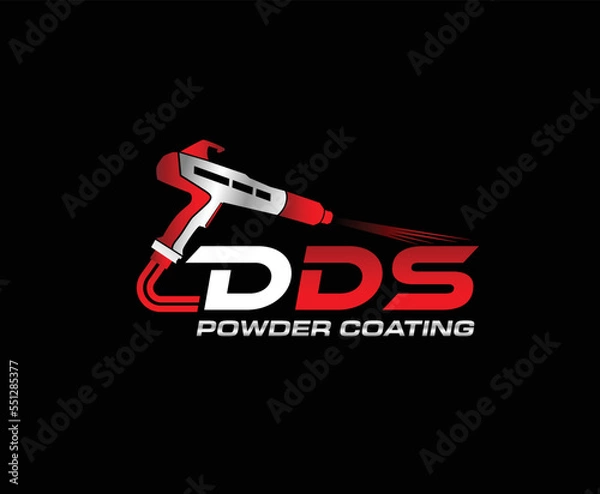 Obraz Spray Powder Coating Logo Design Template