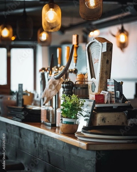 Obraz Bar in restaurant