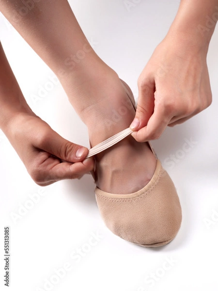 Fototapeta gymnastics shoes
