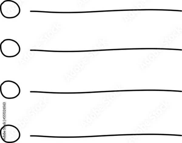 Fototapeta to do list hand drawn