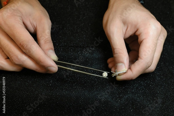 Obraz gold smith at work