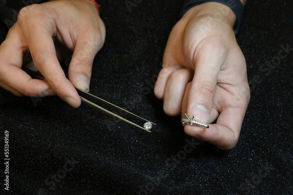 Obraz gold smith at work