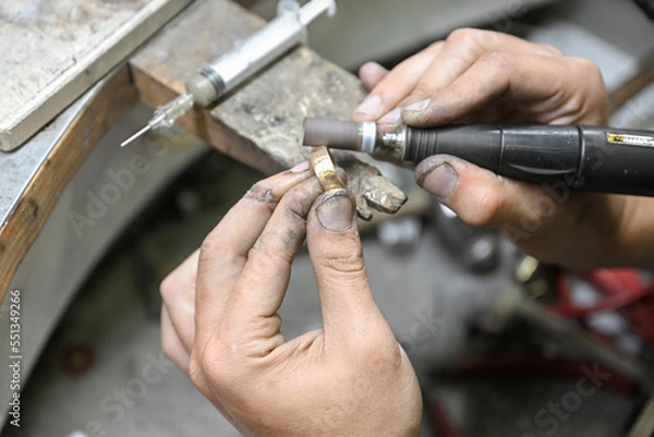 Obraz gold smith at work