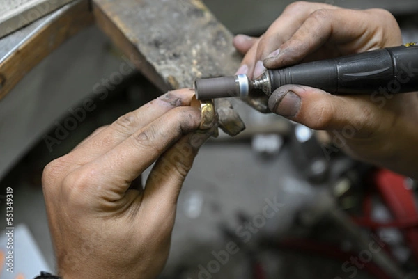 Obraz gold smith at work