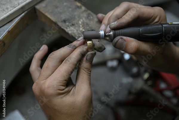 Obraz gold smith at work