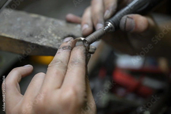 Obraz gold smith at work