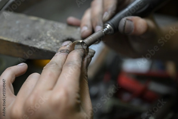 Obraz gold smith at work