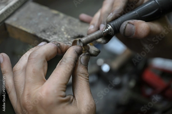 Obraz gold smith at work