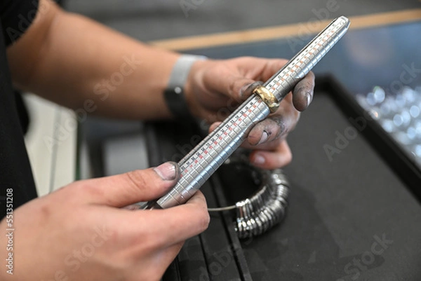 Obraz gold smith at work