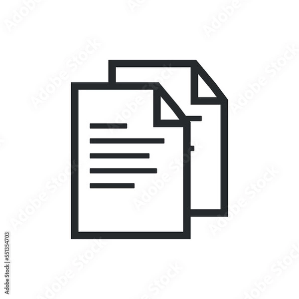 Obraz Document icon, simple illustration vector