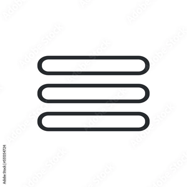 Obraz Hamburger icon, simple illustration vector