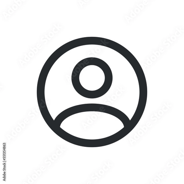 Obraz User icon, user simple illustration