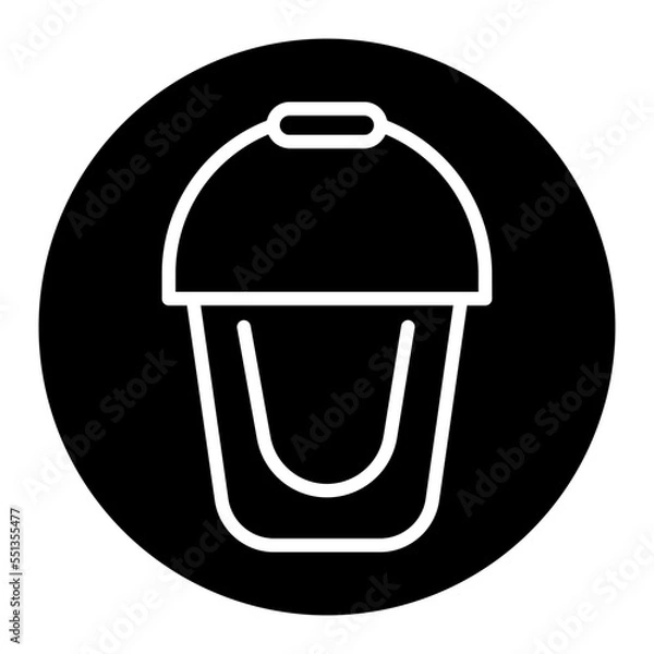 Fototapeta bucket icon