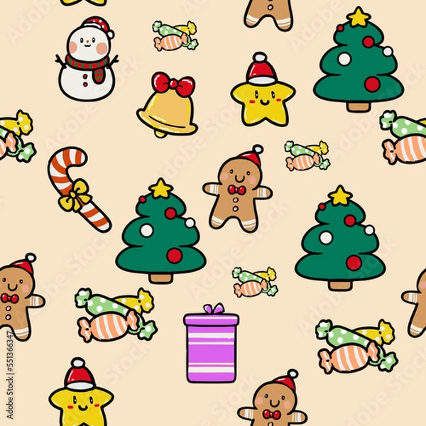 Obraz Christmas tree. Pattern. Preparation for the new year