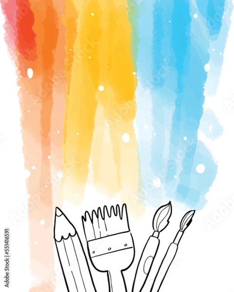 Obraz doodle illustration art