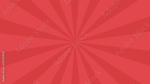 Fototapeta 和風背景素材　赤色の集中線　横長　16:9