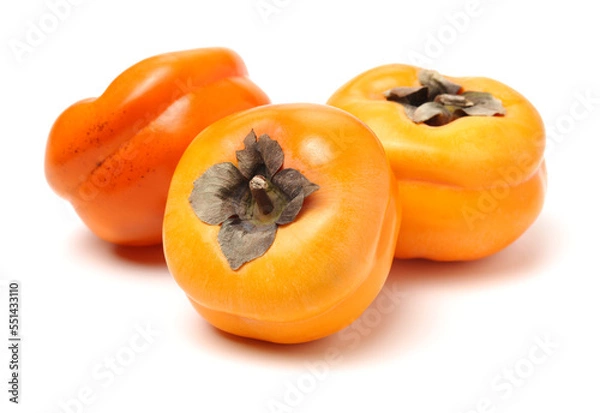 Fototapeta persimmon on a white background