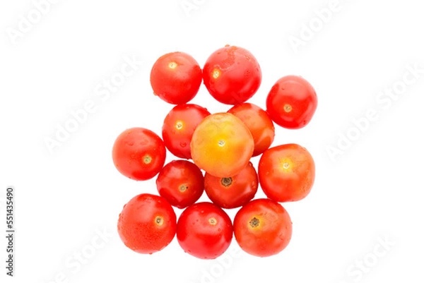 Obraz Small cherry tomato isolated on the transparent background